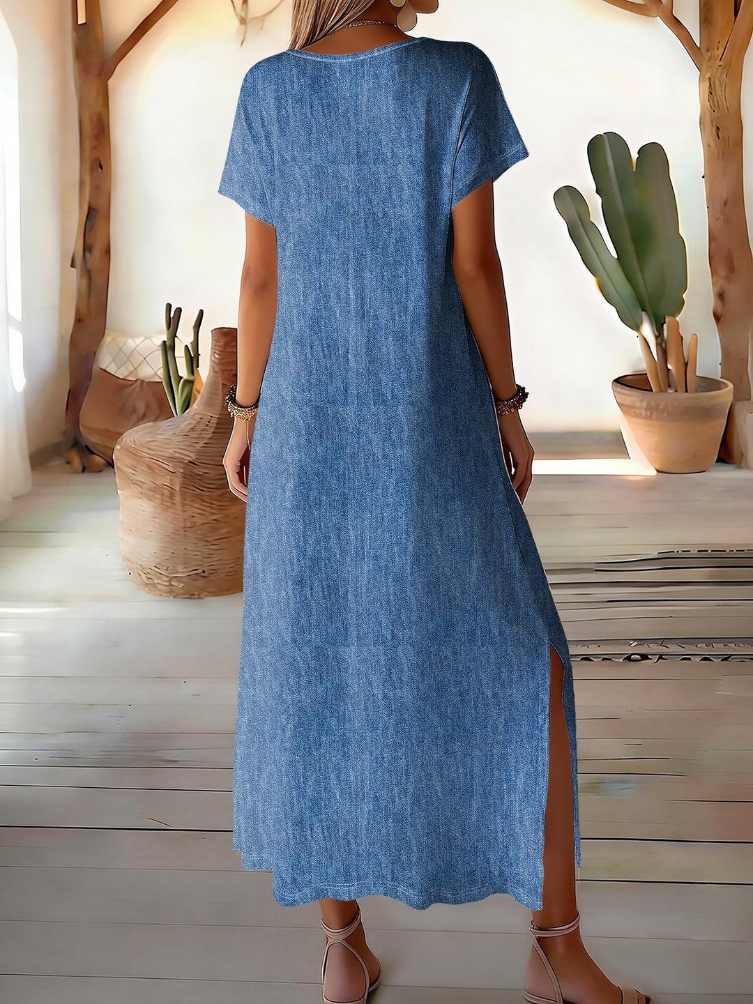 Helen | Women's Retro Denim Dress