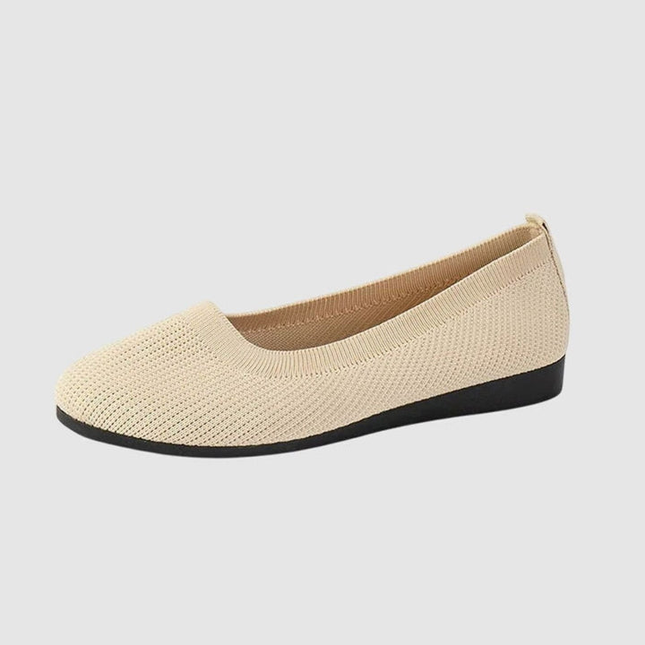 Women's Breathable Slip-On Knit Ballet Flats Orthopedic Support